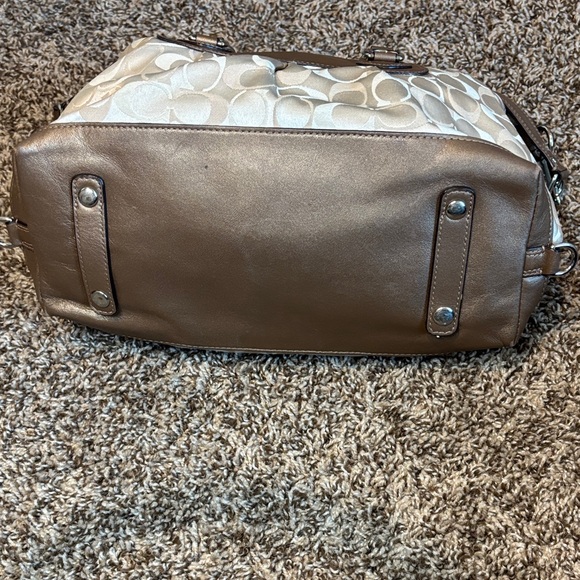 Coach Ashley Beige and Brown Women's Bag - Picture 8 of 16